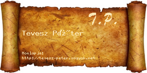 Tevesz Péter névjegykártya